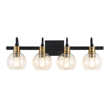 Marais Iron/Glass Rustic Vintage LED Vanity Light